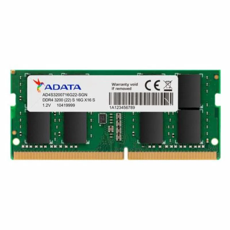 Adata ram sodimm 8gb ddr4 (1x8gb) 3200mhz cl22 1,2v — 2