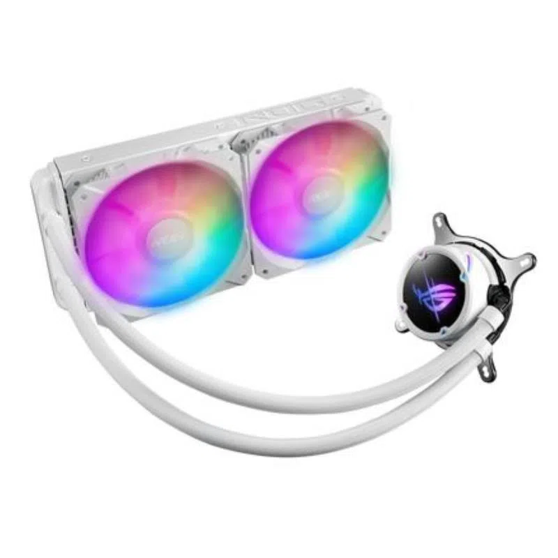 Asus rog strix lc ii 240 raffreddatore liquido cpu aio 240mm argb bianco