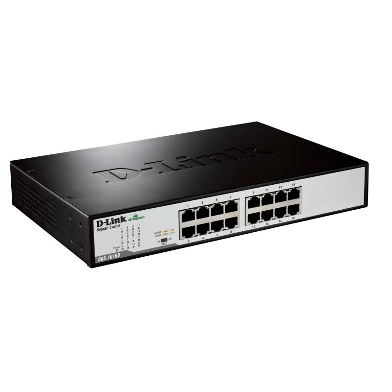 D-link dgs-1016d switch 16 porte rj-45 10/100/1000mbps — 2