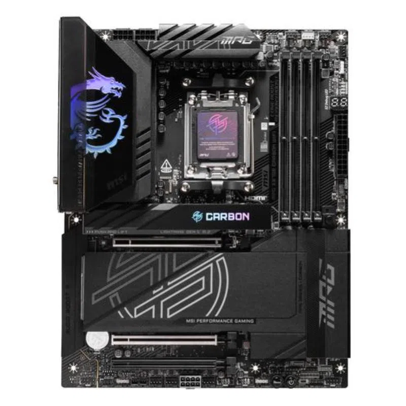 Msi mpg x870e carbon wi-fi 7 scheda madre amd x870e socket am5 atx - 4 x ddr5 — 2