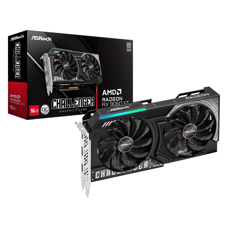 Asrock radeon rx 9060 xt challenger oc 16gb gddr6 hdmi/2*displayport pci ex 5.0 16x