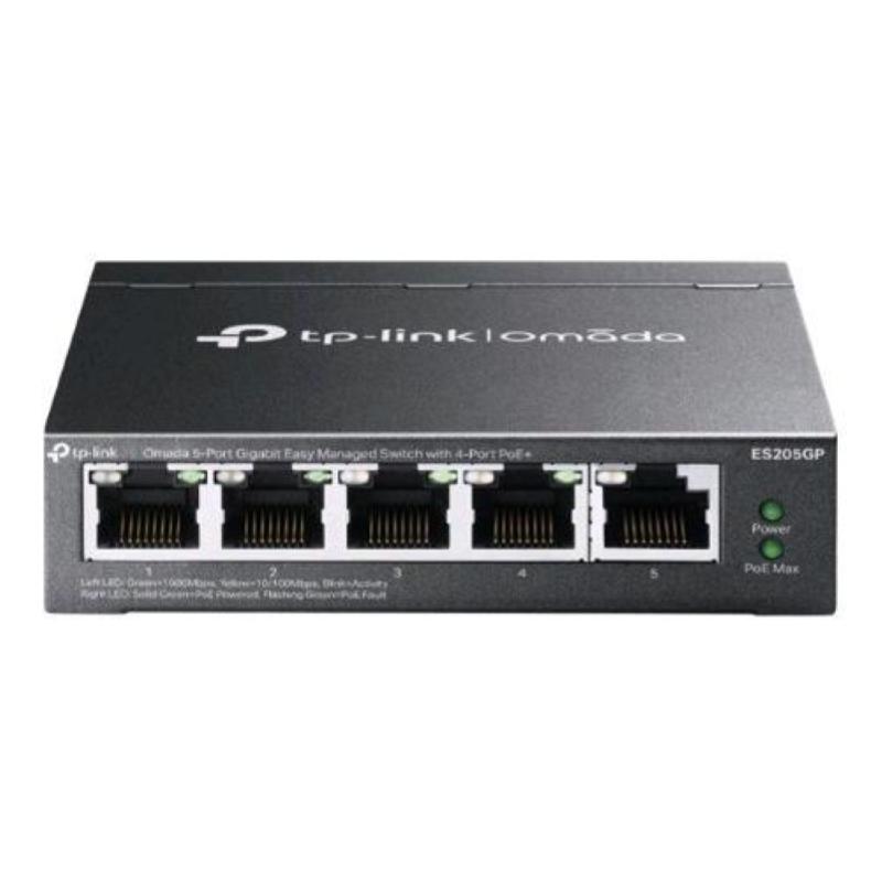 Tp-link omada es205g gestito gigabit ethernet (10-100-1000) supporto power over ethernet (poe) nero