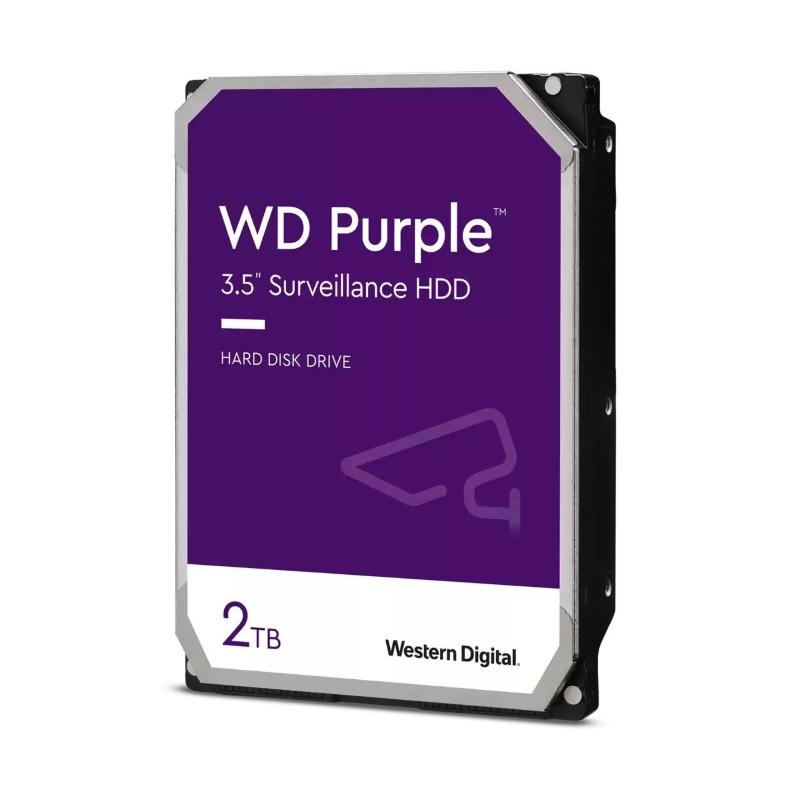 Western digital hard disk purple 2tb 3.5`` sata 6gb-s 256mb cache 5400rpm