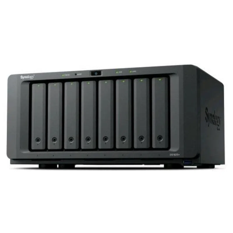 Nas synology ds1825+ x 8hd 3.5/2.5 sata/ssd/m.2 -no hd-amd ryzen v1500b-2p 2.5gbe rj45-3p usb3.2 - ddr4 8g-supp. 40 telec.
