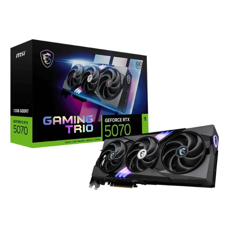 Msi geforce rtx 5070 gaming trio oc scheda grafica 12gb gddr7 pcie 5.0 nero rgb — 2