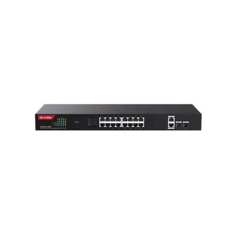 Ip-com g1120p-16-250w switch 18 porte gigabit base-t + 2 porte base-x sfp cloud managed poe 230w montabile a rack