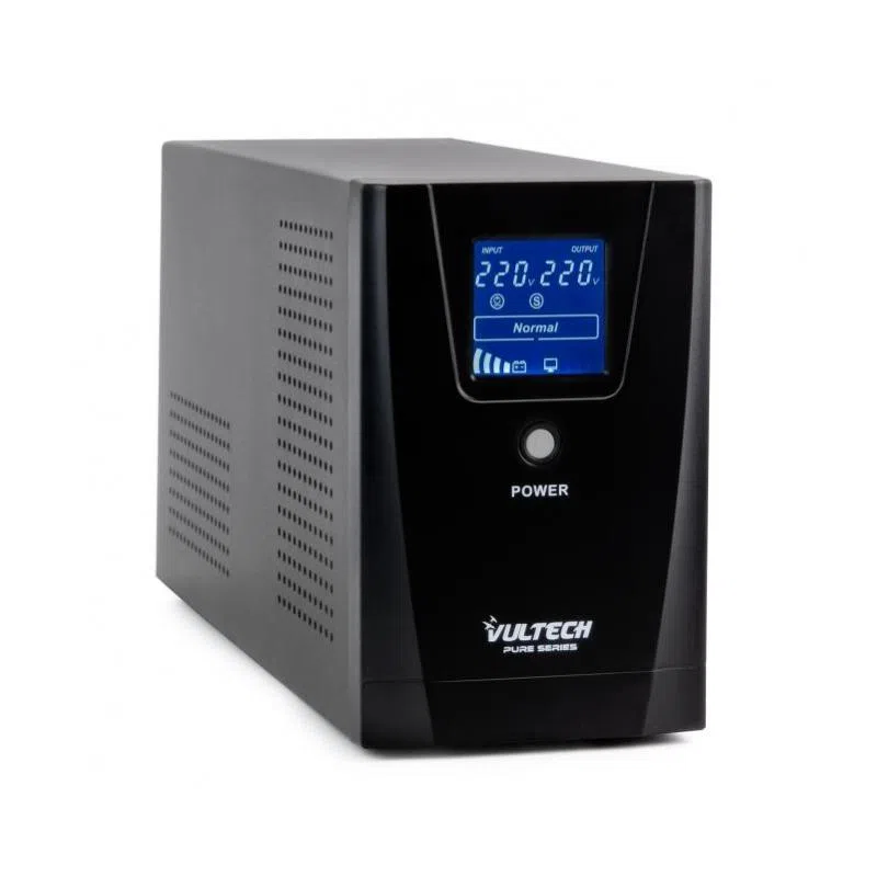 Vultech ups1500va-pure ups 1500va pure line interactive con onda sinusoidale pura e lcd — 2