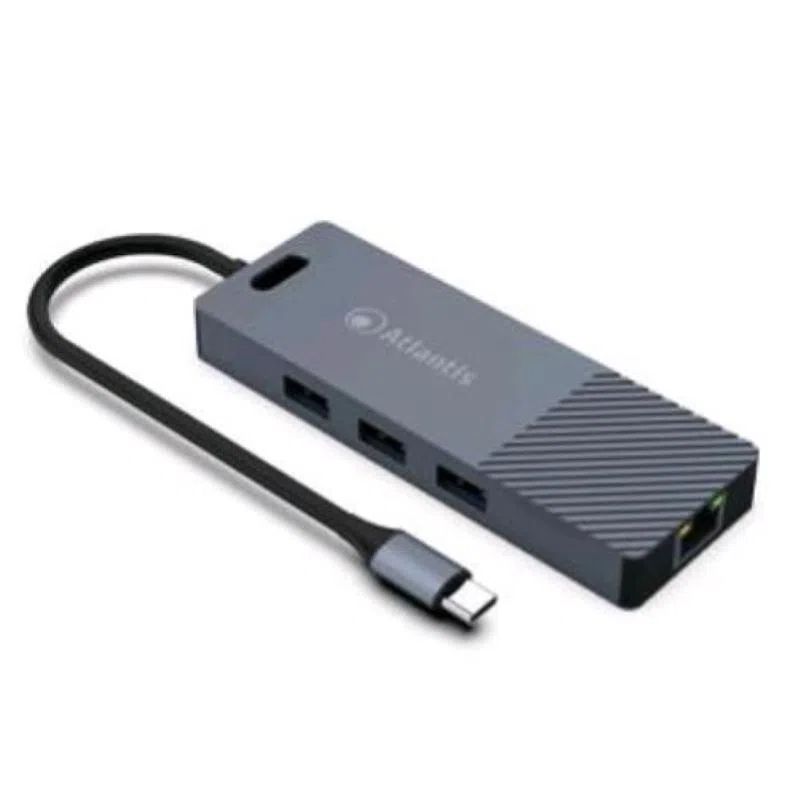 Atlantis land a04-tc_dk48 replicatore di porte e docking station per notebook cablato usb 3.2 gen 1 type-c grigio
