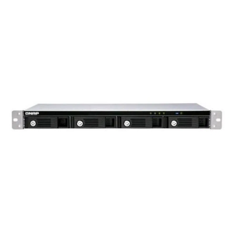 Qnap tr-004u array unita` disco rigido - 4 alloggiamenti (sata 6gb/s) - usb 3.1 gen 1 (esterna) - montabile in rack - 1u