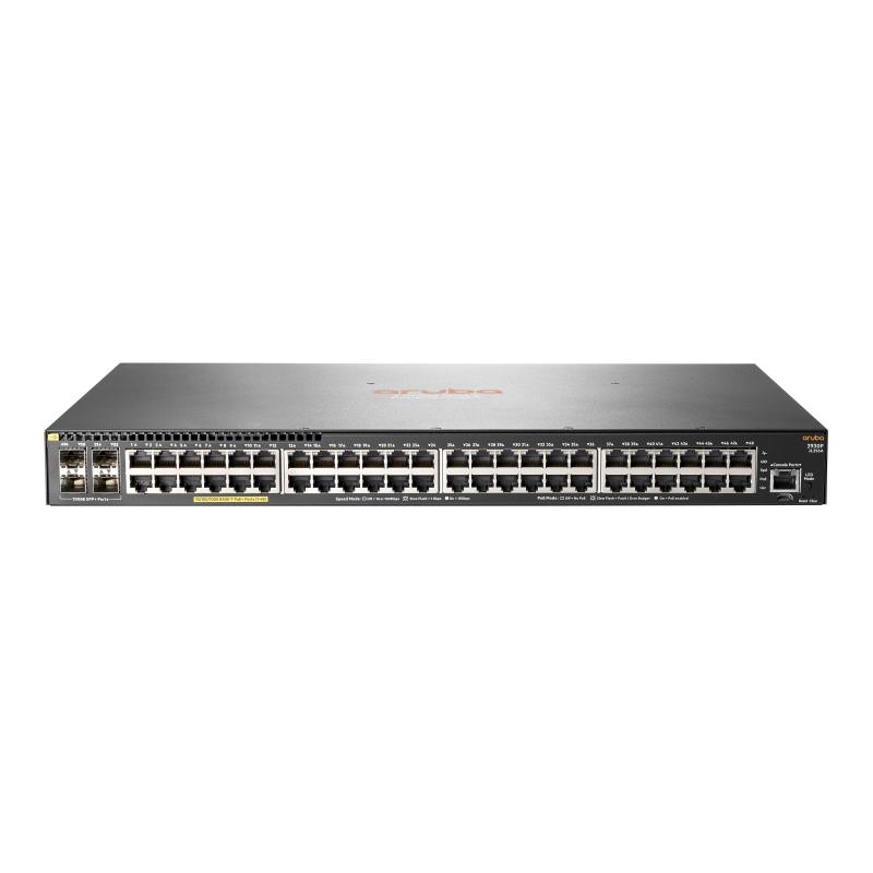 Hp aruba 2930f 48g poe+ 4sfp+ switch l3 gestito 48 x 10-100-1000 (poe+) + 4 x 1 gigabit - 10 gigabit sfp+ (uplink) montabile su rack poe+