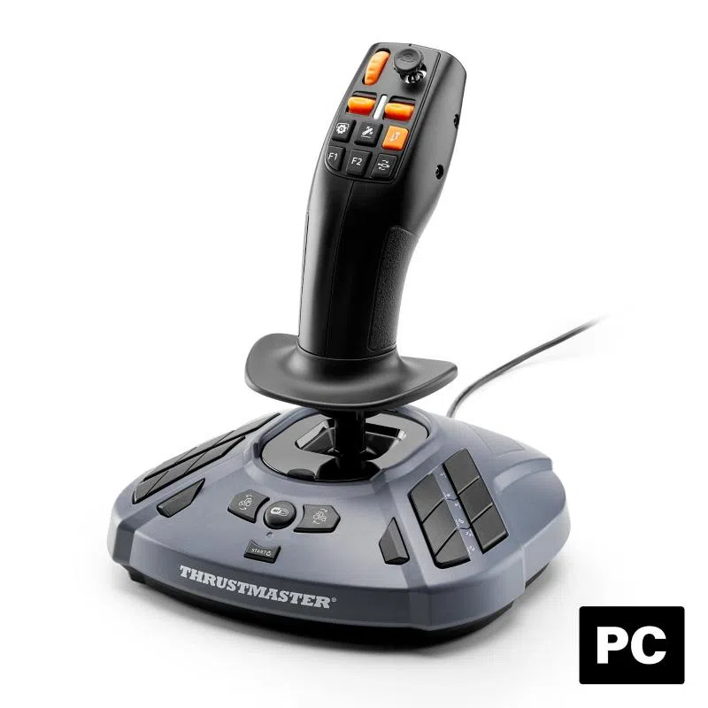 Thrustmaster simtask farmstick joystick multifunzione per il farming nero/blu
