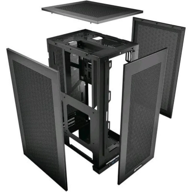 Sharkoon rebel c20 itx pc case mini-itx case 2x u3, 1x type-c trrs