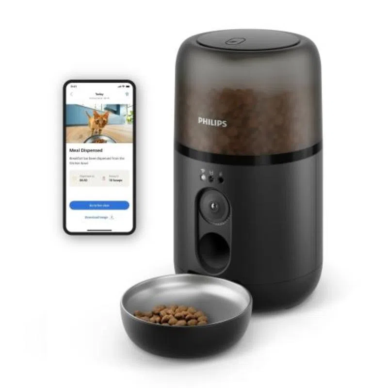 Philips ped distribuzione food secco con webcam philips paw5320/02 4.5 cane gatto