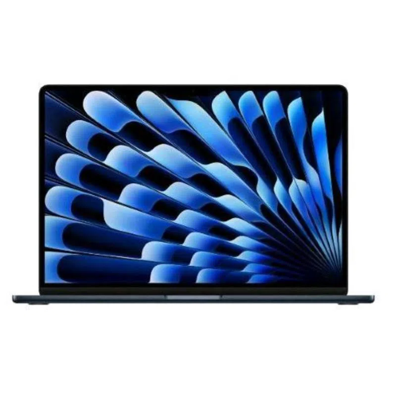Apple macbook air 15 15.3 chip m3 8-core cpu 10-core gpu ram 8gb ssd 512gb 35 w mac os sonoma italia mezzanotte