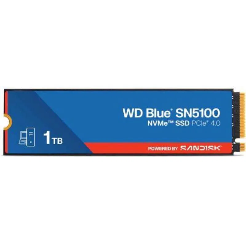 Western digital wd blue sn5100 ssd 1tb m.2 nvme pcie 4.0 7100/6700 mb/s — 2