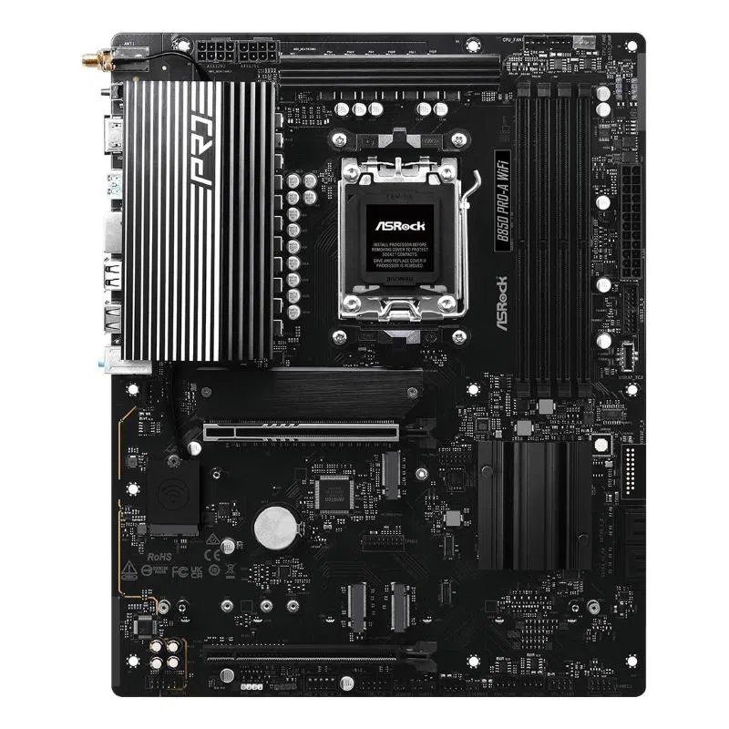Asrock b850 pro-a wifi amd b850 socket am5 atx 4 x ddr5 4x m.2 — 2