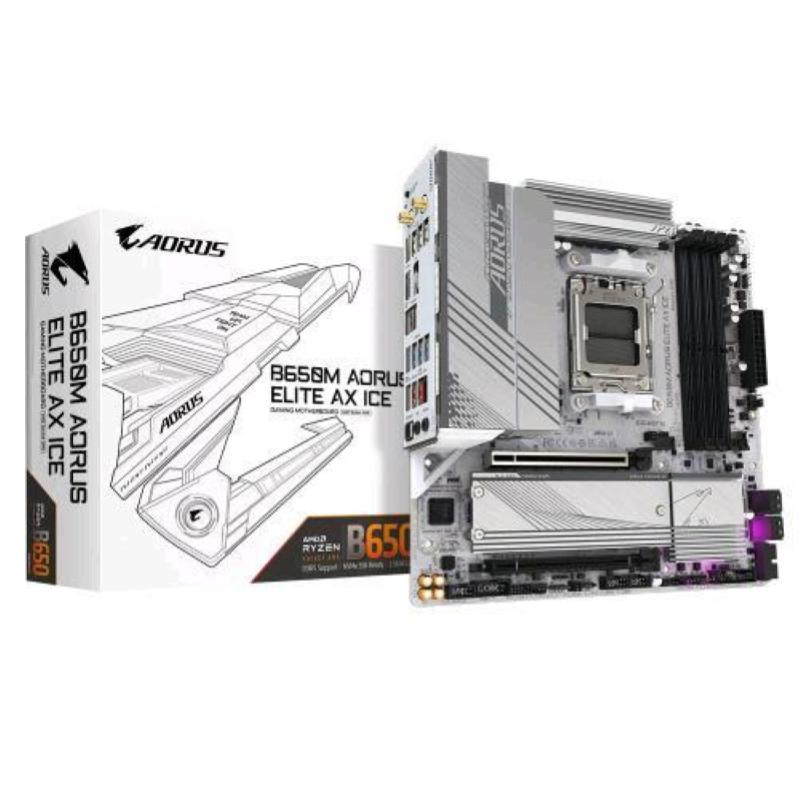 Gigabyte b650m aorus elite ax ice scheda madre amd b650 am5 micro atx