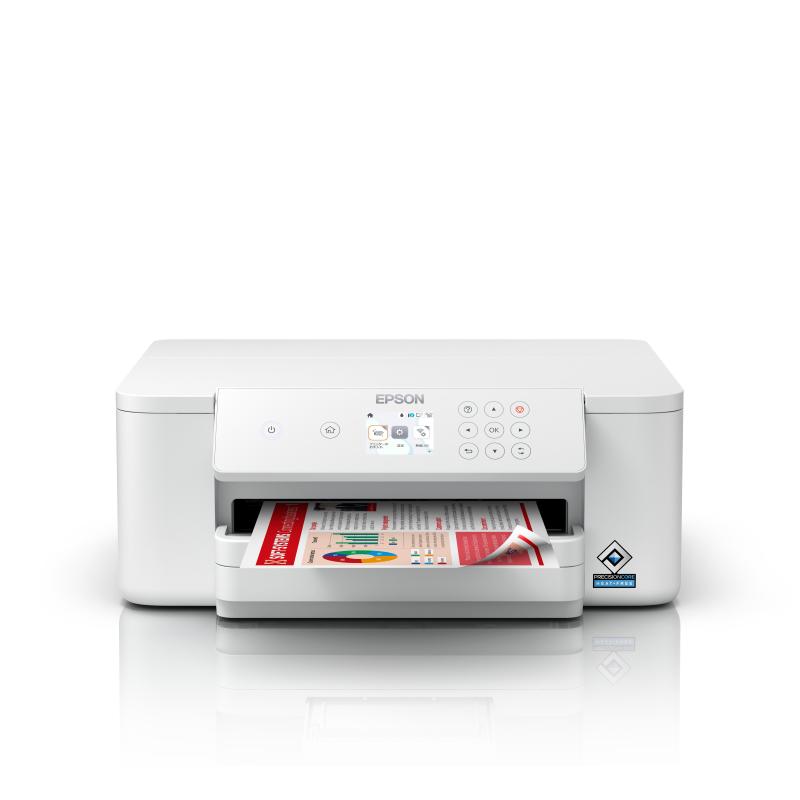 Epson workforce pro wf-c4310dw stampante inkjet nonofunzione a4 fronte/retro 21ppm display lcd usb lan wifi wifi direct bianco
