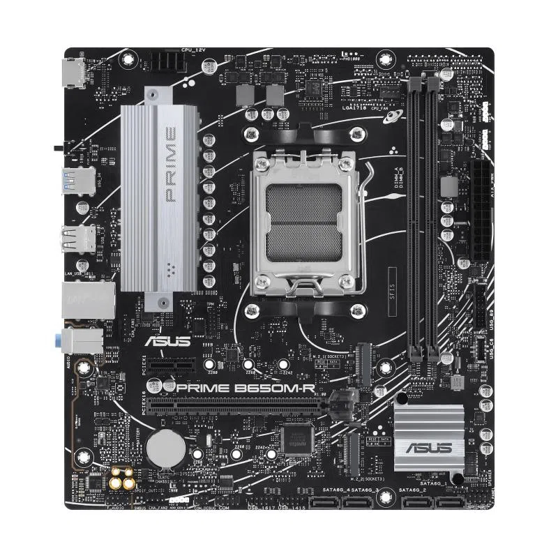 Asus prime b650m-r amd b650 am5 micro atx 2 x ddr5 2 x m.2 4 x sata iii
