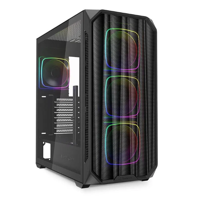 Sharkoon case ak5m rgb atx black