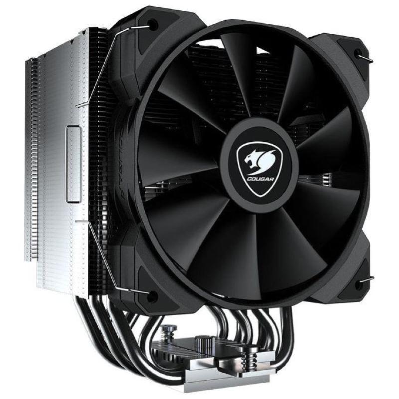 Cougar dissipatore cpu cougar forza85 essential 120x120x25mm skt 115x-1200-1700-2011-am5-am4-fm2-fm1-am3-am2-am2 6x heat pipe
