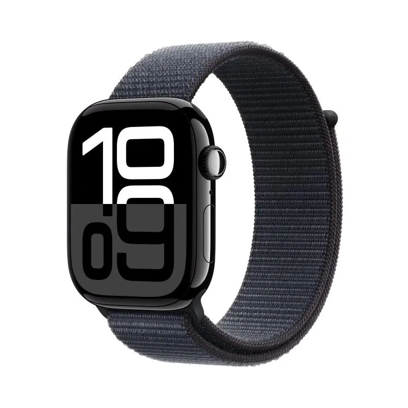 Apple watch 10 46mm gps jet nero cassa alluminio con cinturino loop inchio