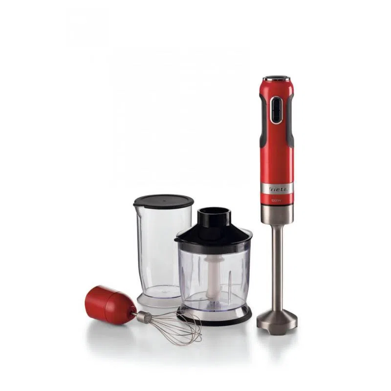 Ariete 0602 frullatore ad immersione 1000w bicchiere 700 ml tritatutto 500ml rosso