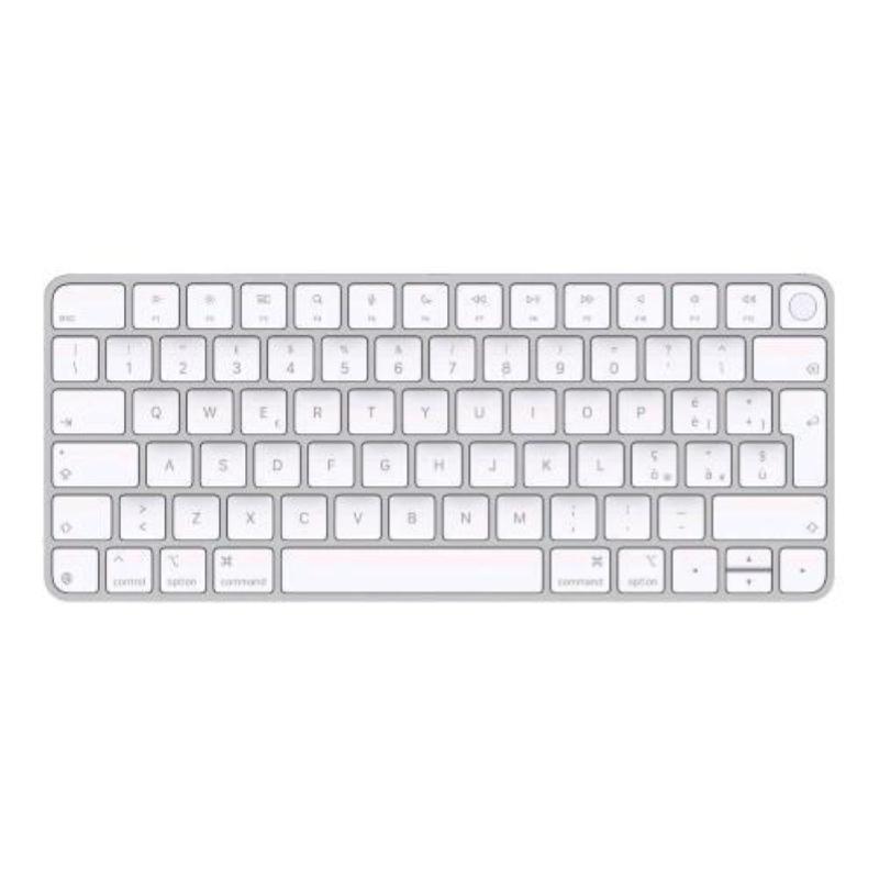 Apple magic keyboard tastiera senza fili bluetooth-usb-c con touch id per mac con chip apple qwerty italiana bianco
