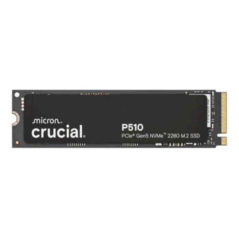 Crucial p510 ssd 1tb interno m.2 2280 nvme pci express 5.0 x4 nero — 2