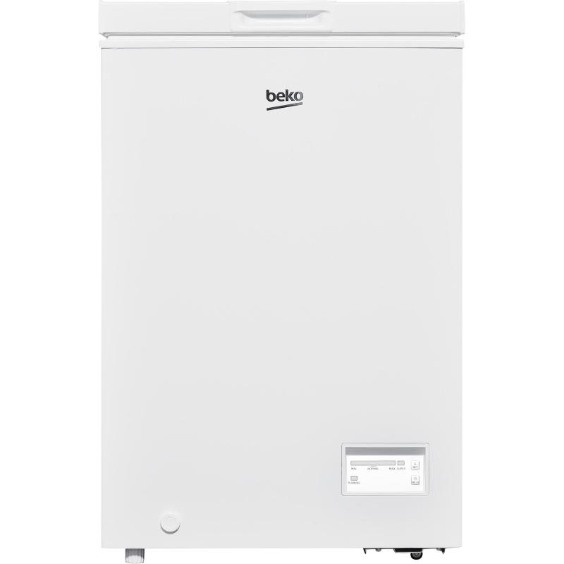 Beko cf100ewn congelatore a pozzetto orizzontale statico capacita` 98 litri capacita` di congelamento 6 kg-24h classe e colore bianco
