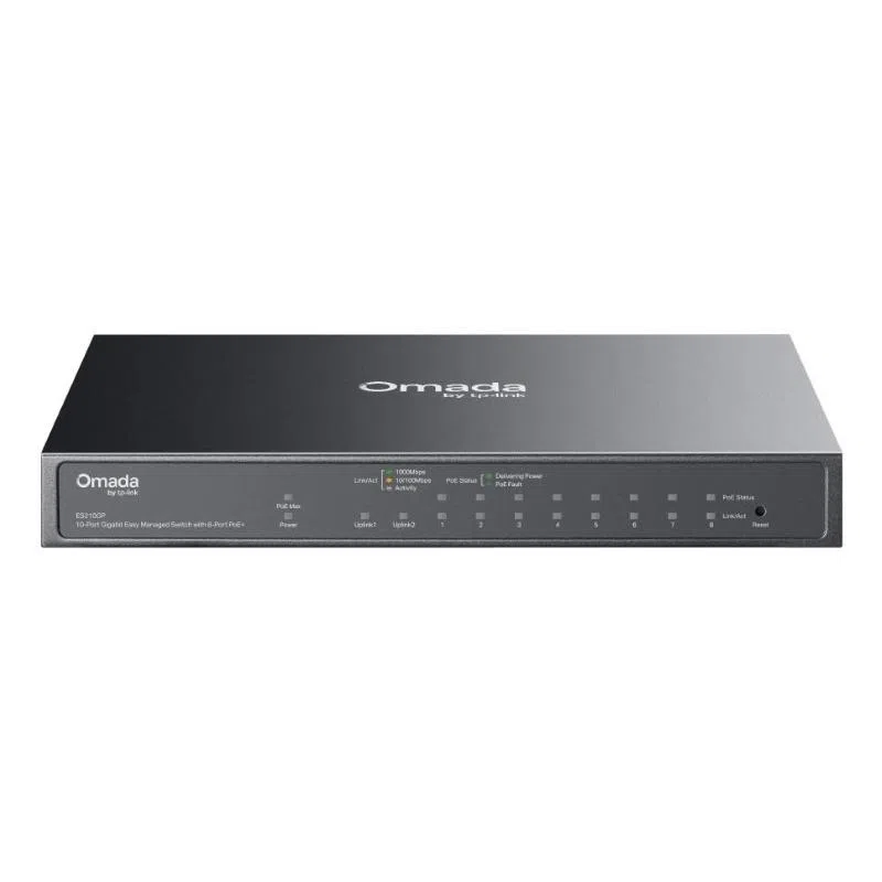 Tp-link omada es210gp switch di rete gestito l2 gigabit ethernet (10/100/1000) supporto power over ethernet (poe) din rail nero — 2