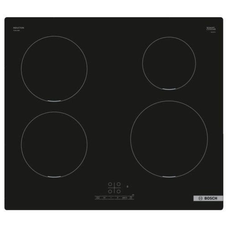 Bosch pue611bb5j piano cottura ad induzione 4 zone piano in vetro ceramica nero