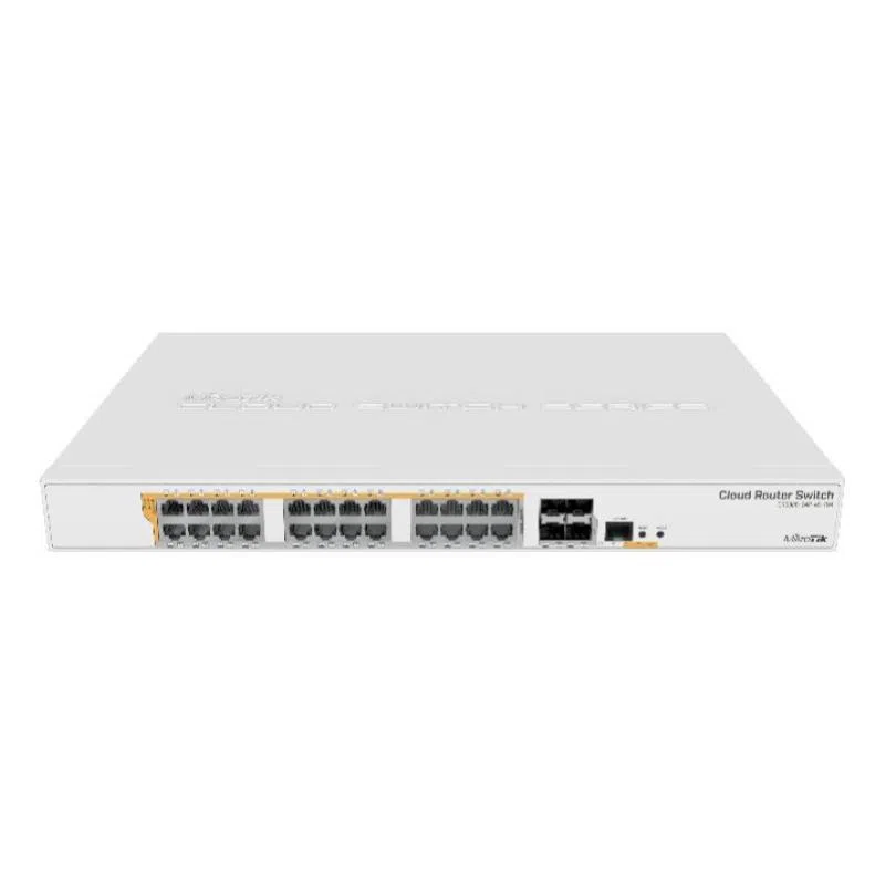 Mikrotik crs328-24p-4s+rm switch cloud router 24 porte gigabit poe l2-l3 gestito bianco