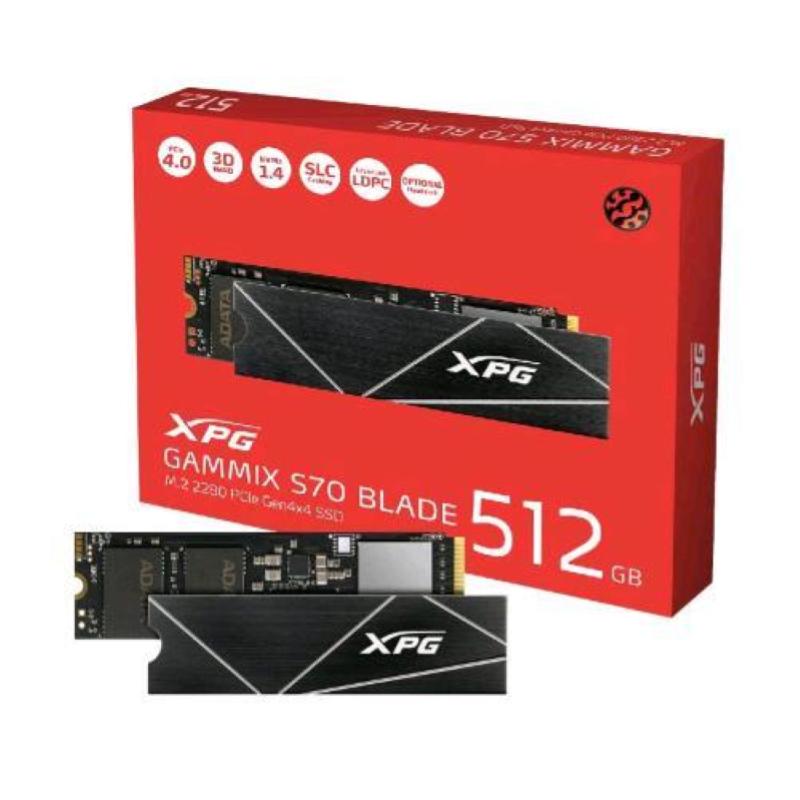 Adata xpg gammix s70 blade ssd 512gb m.2 2280 nvme pcie 4x4 3d nand ldpc aes 256 bit funziona con ps5.