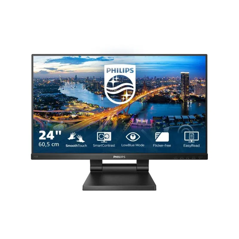 Philips monitor 23.8`` led ips touch 242b1tc - 00 1920x1080 full hd tempo di risposta 4 ms — 2