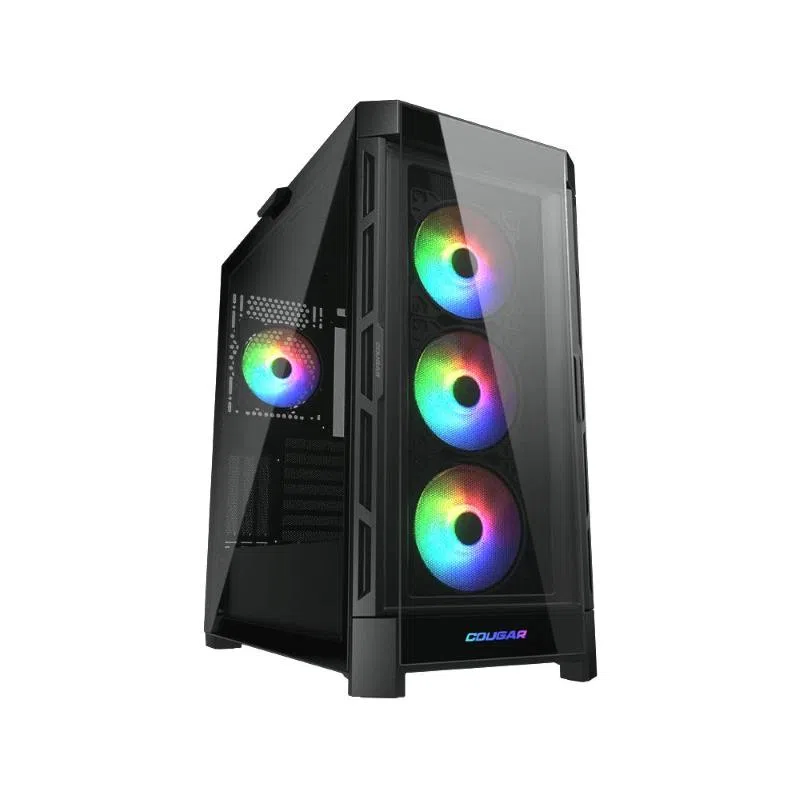Cougar 385ad10p duoface pro rgb cabinet atx midi tower2 pannelli frontali vetro nero
