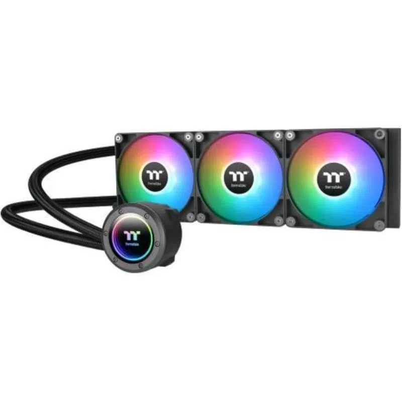 Thermaltake th360 v2 argb liquid cooler dissipatore a liquido triple fan 120mm 25,8 db nero