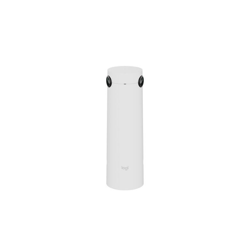 Logitech sight web cam per videoconferenza colore 4k audio cablata poe plus bianco