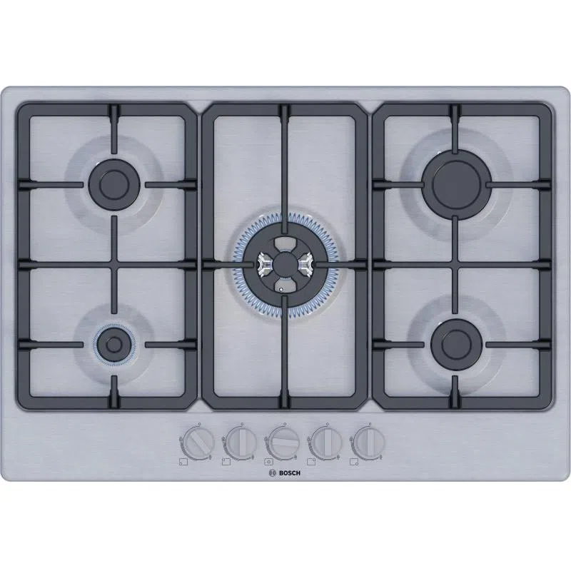 Bosch PIANO GAS PGQ7B5K90 5F 75CM INOX 4242005473670