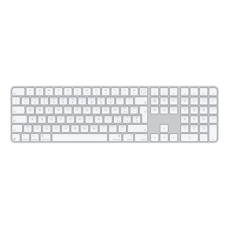 Tastiera magic apple keyboard bianc touch id + tast.numerico usbc