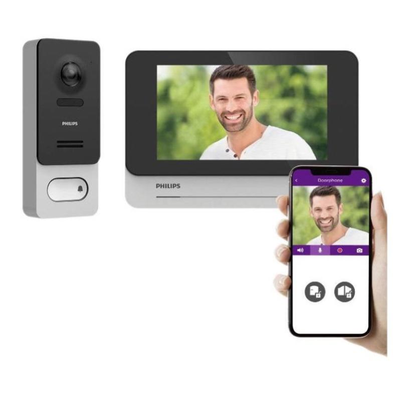 Philips VIDEOCITOFONO WELCOMEEYE WIRELESS BLUETOOTH WLAN - TOUCHSCREEN SENZA FILI DA 7" (531039) 3345115310390