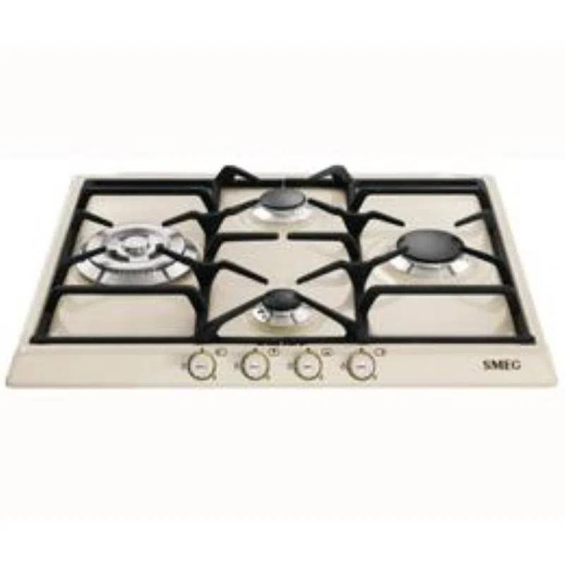 Smeg Piano Cottura Incasso Gas 4 Zone 60cm Panna Sr764po 8017709140915