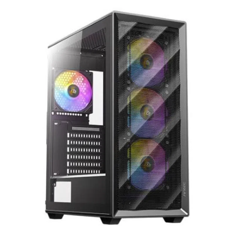 Antec ax85 argb midi tower case vetro temperato atx/matx/mini-itx nero