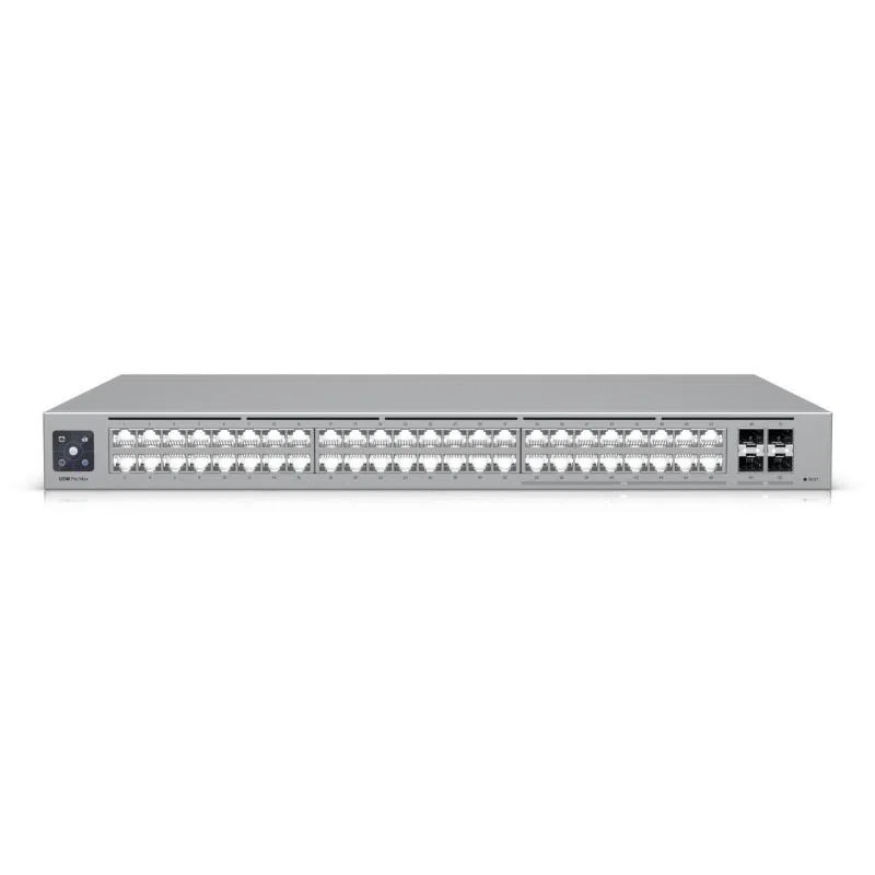 Switch 48p lan gigabit ubiquiti usw-pro-max-48 l3 16p rj45 2.5gbe 32p rj45 1gbe montaggio rack — 2