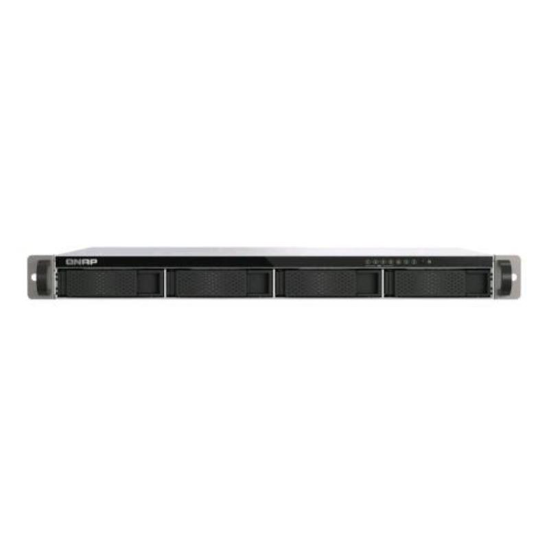 Qnap ts-433eu nas rack 1u 4 bay cortex-a55 4gb ram per pmi archiviazione di rete
