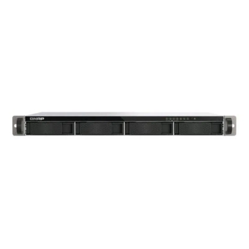 Qnap ts-433eu nas rack 1u 4 bay cortex-a55 4gb ram per pmi archiviazione di rete