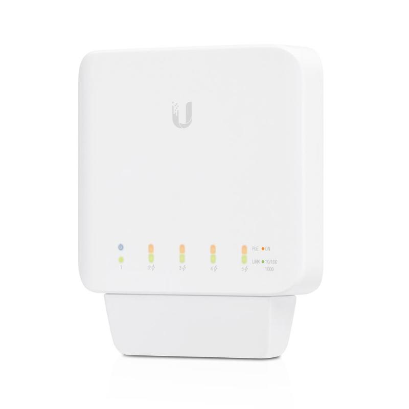 Ubiquiti usw-flex-3 - 5-port managed poe switch with (1) 802.3at/bt (poe+/poe++) input port and (4) 802.3af (poe)