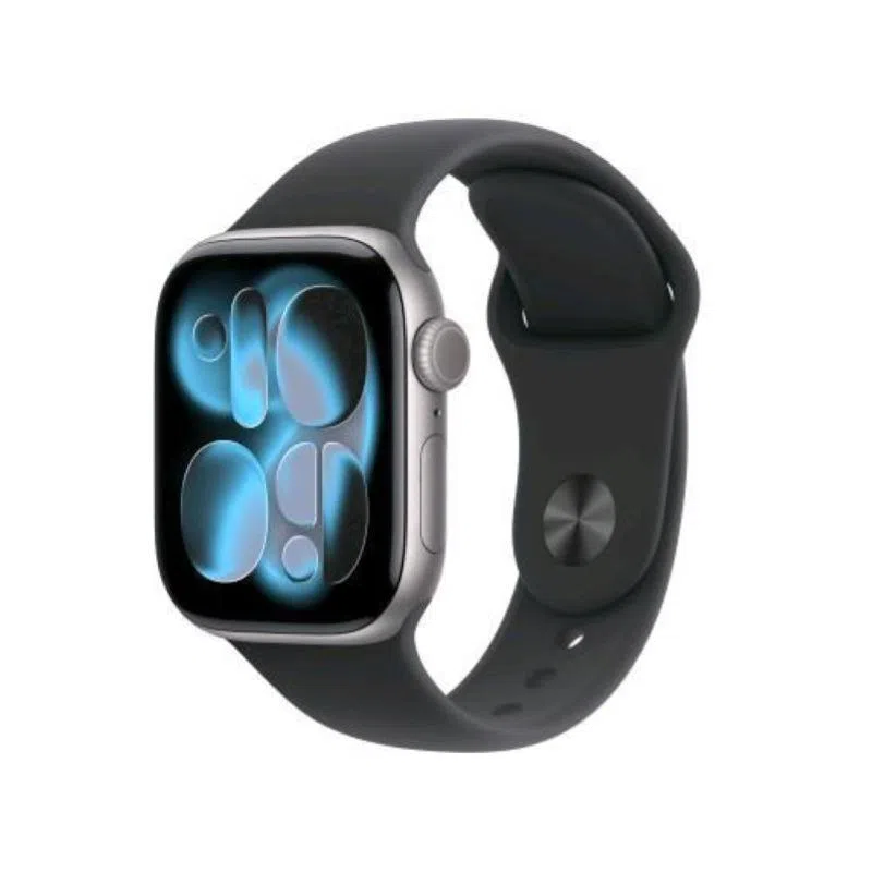 Apple watch series 11 gps + cellular 5g 42mm cassa alluminio grigio siderale con sport band nero - s/m — 2