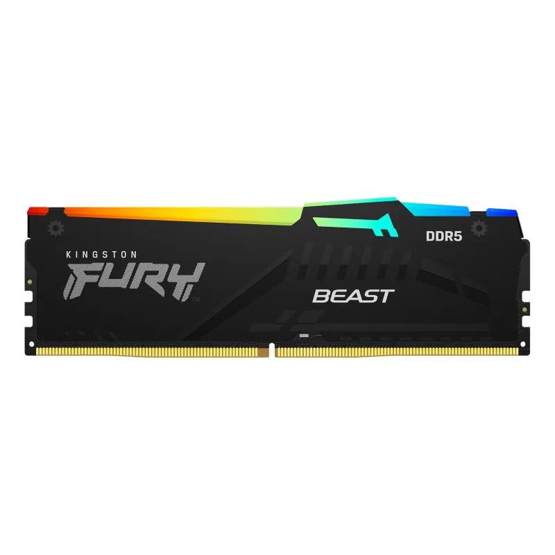 Kingston fury beast ddr5 rgb 32gb 5600mt-s ddr5 cl40 dimm memoria gaming per computer fissi modulo singolo — 2