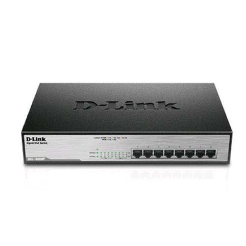 D-link dgs-1008mp switch non gestito 8 porte gigabit ethernet 10/100/1000 rj-45 full duplex poe (140 w) montabile su rack — 2